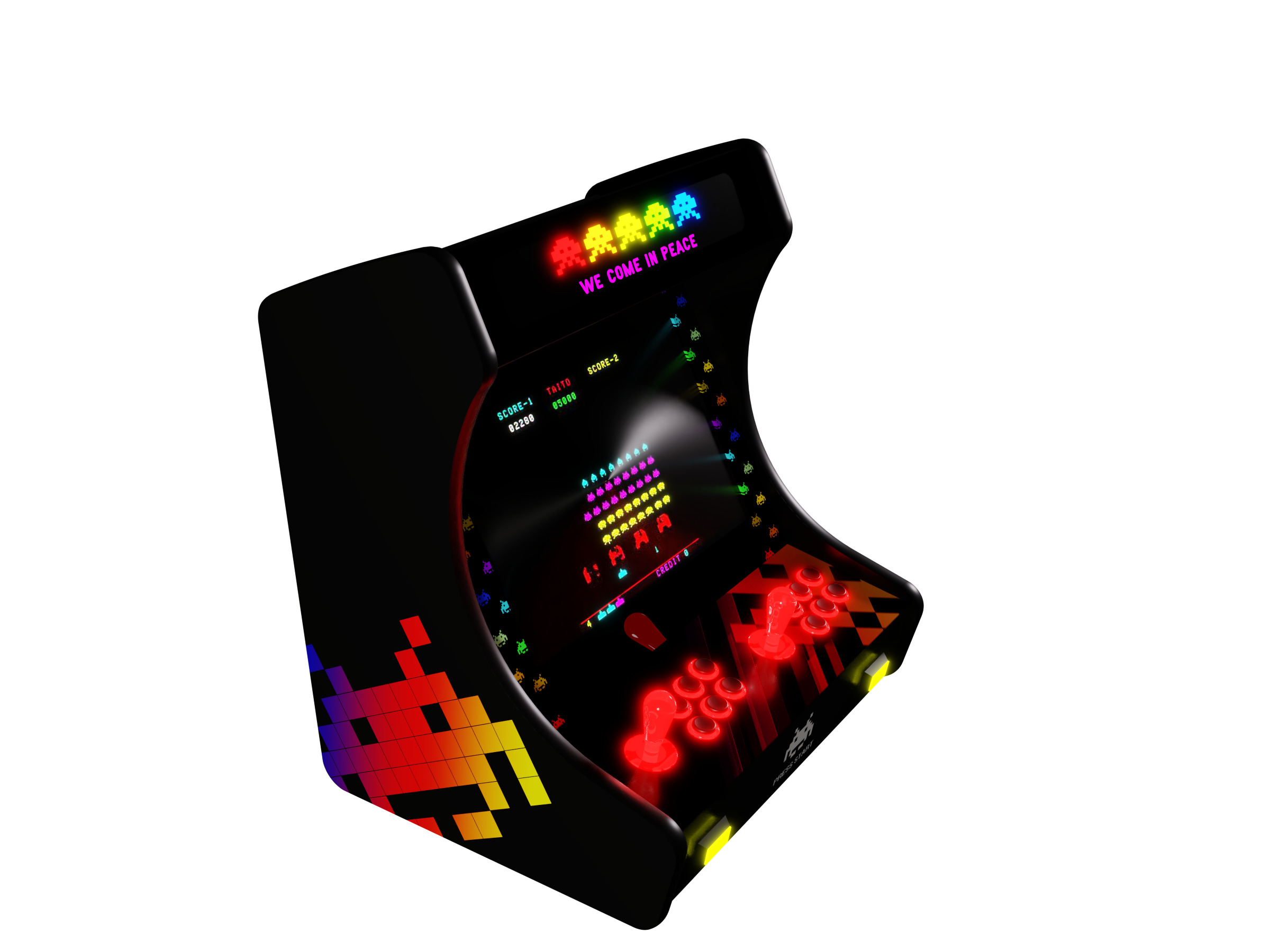 Arcade Invaders Modern B19J T