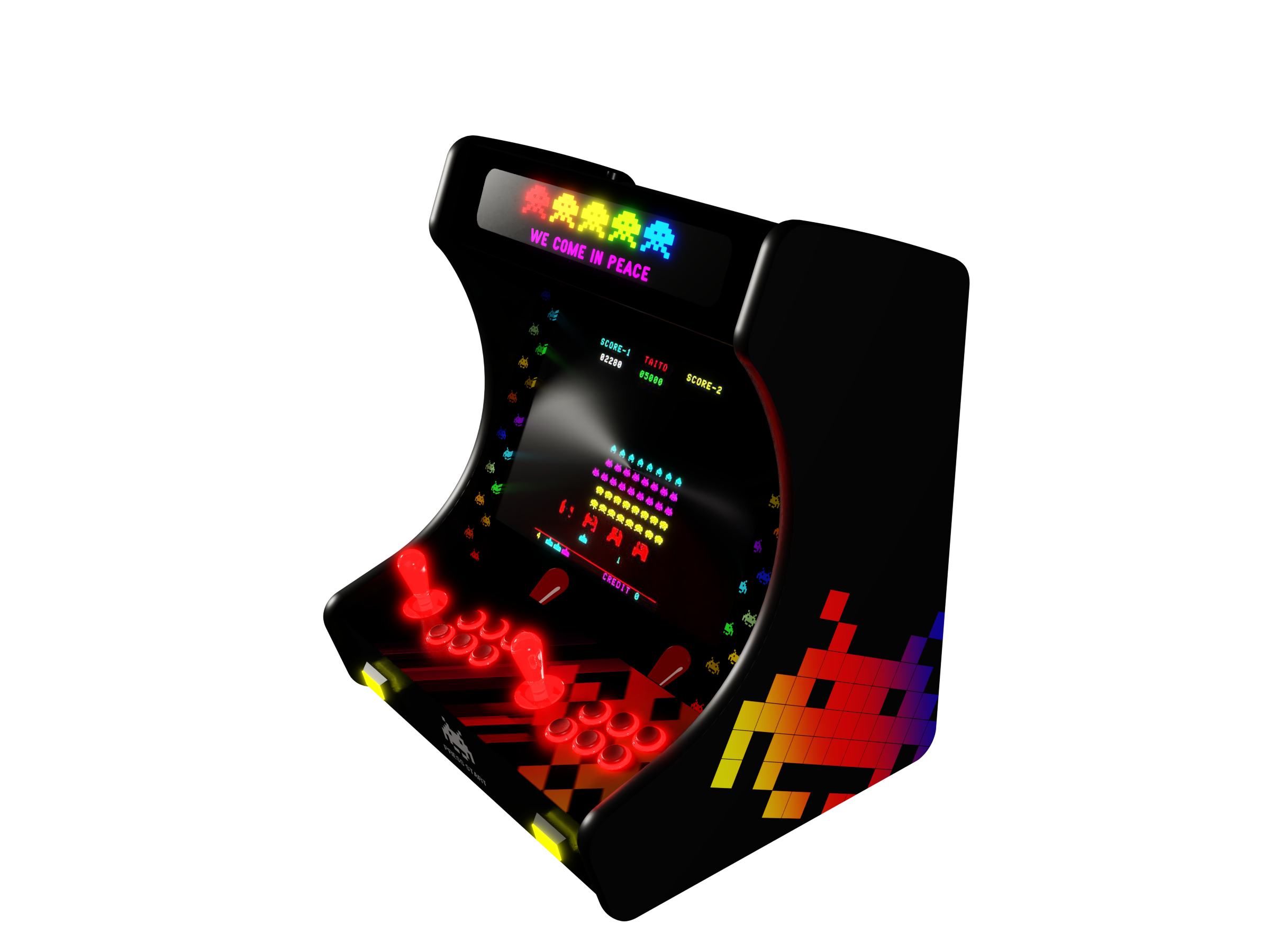 Arcade Invaders Modern B19J T